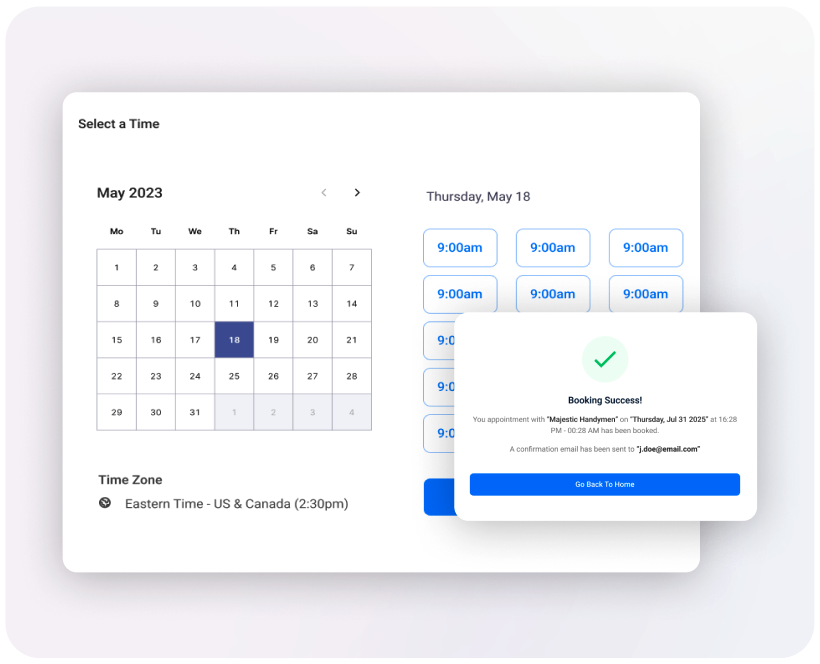 Automated Booking